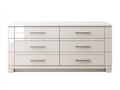 Cassettiera - legno ingegnerizzato-metallo - 155x42x82 cm - Avorio - stile moderno