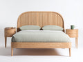 Letto matrimoniale-Legno-215x180x125 cm-Legno naturale-Design nordico