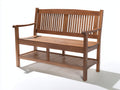 Panche da giardino - Legno - 120x60x90 cm - Marrone - Rustico