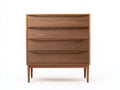 Cassettiera - legno di noce - 85x45x115 cm - Marrone noce - stile mid-century moderno